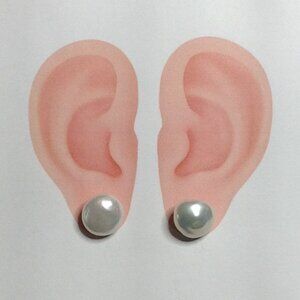 Elegant White Pearl Earrings